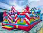 Коммерческий надувной батут «Парк развлечений», 14*6*7 м.