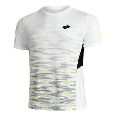 Мужское теннисное поло Lotto Tech 1 D4 T-Shirt Men - White, Green