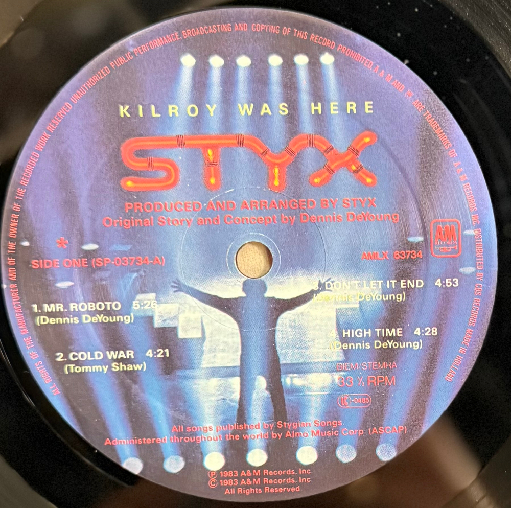 Виниловая пластинка Styx ‎– Kilroy Was Here LP