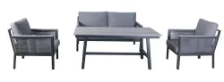 "Сан Ремо" комплект садовый для лаунж-зоны серый