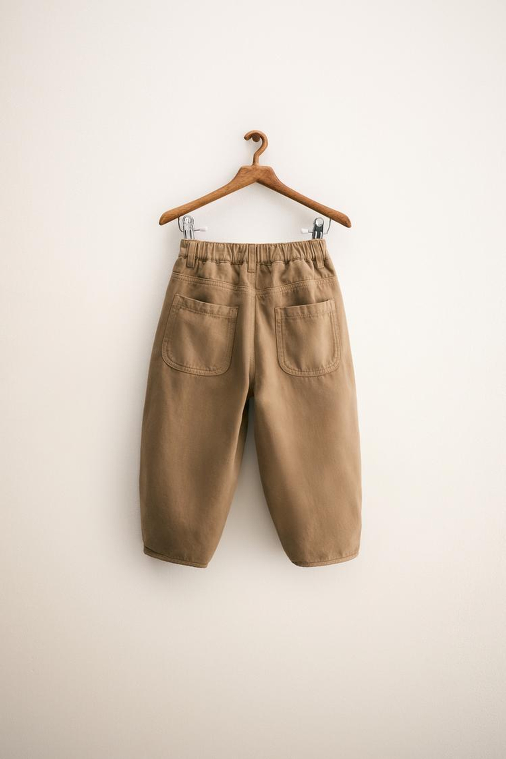 ZARA TIMELESS — БРЮКИ BALLOON С ЗАЩИПАМИ, ПЕСОЧНЫЙ