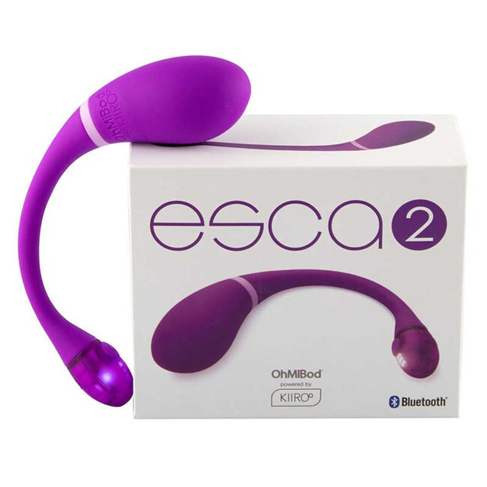 Интерактивный вибратор OhMiBod Esca2 for Kiiroo (синхронизируется со смартфоном) (Цвет: фуксия с серебром)