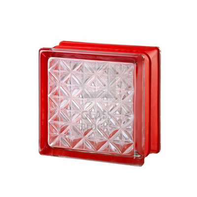 Стеклоблок белый романтик 30% Mini 14.6x14.6x8 см.