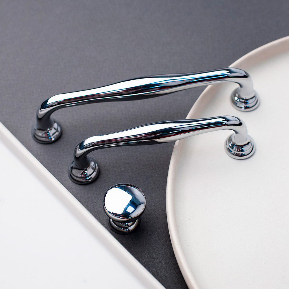 Ручка-кнопка, хром, K-2360