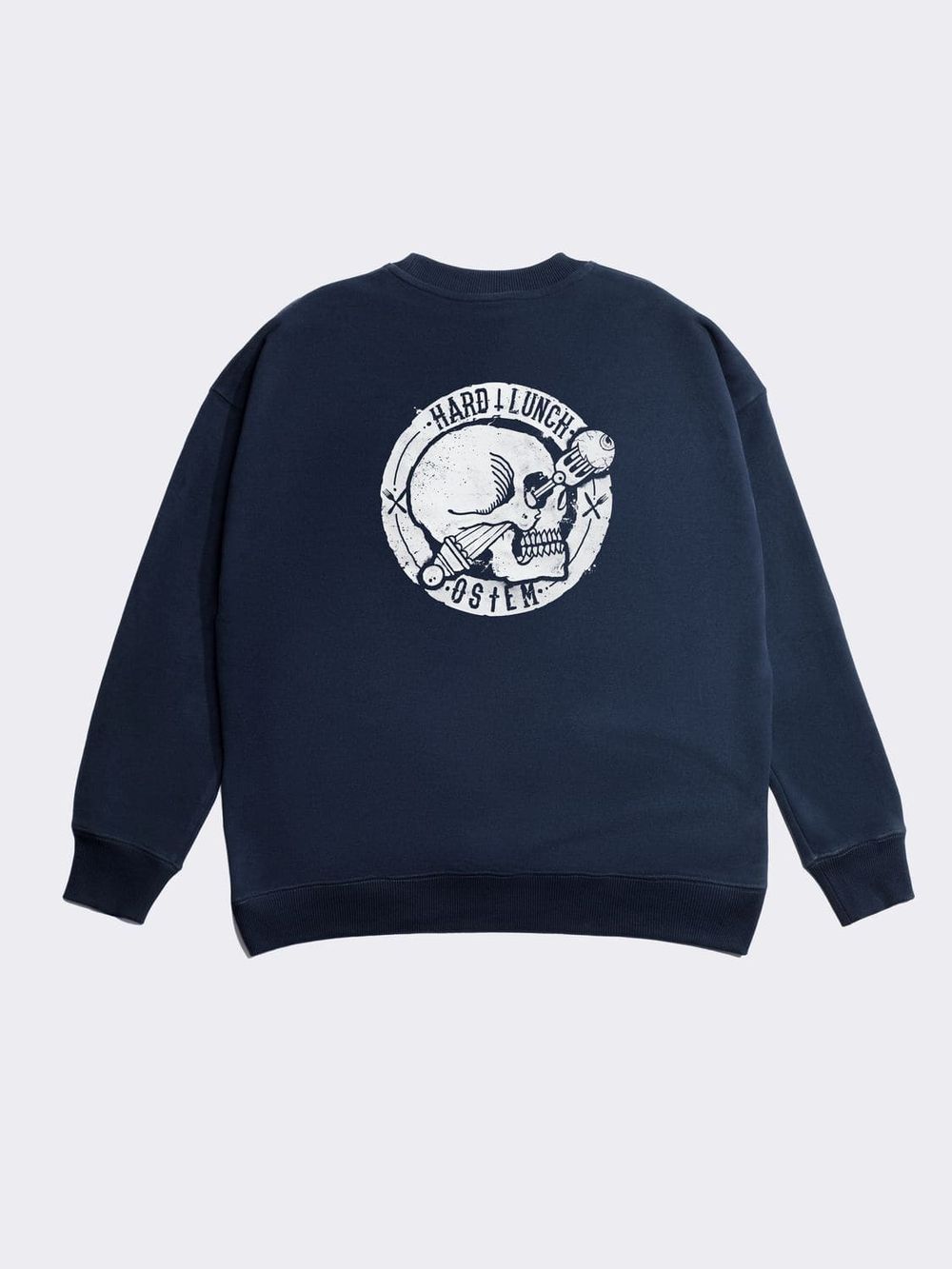 Толстовка Hardlunch x Ostem темно-синяя