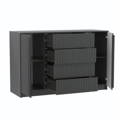 Брандо комод 67.11 МДФ Диамант серый