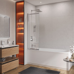 Шторка на ванну Cezares SLIDER-VF-11-100/150-C-Cr