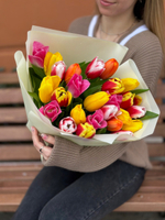 Букет яркий микс