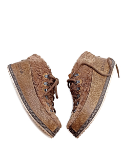 Ботинки из натурального каракуля "In Brown"