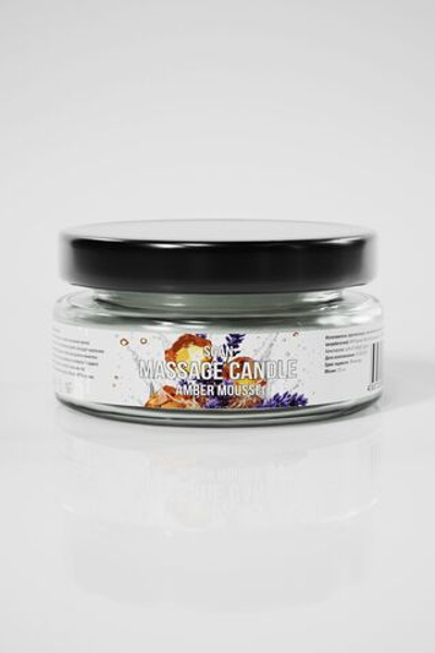 Массажная свеча «Янтарный мусс» - 50 мл.