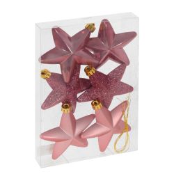GAEM Набор из 6шт Украшение новогоднее "Звезды", D7,5 см, L13 W2,5 H18,5 см
