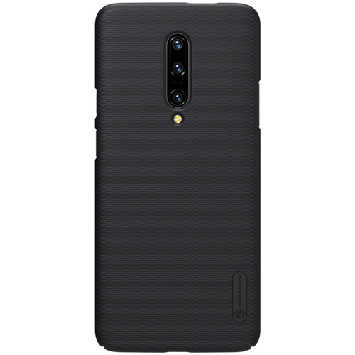 Тонкий жесткий чехол черного цвета от Nillkin для OnePlus 7 Pro, серия Super Frosted Shield