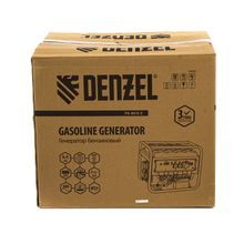 Генератор бензиновый PS 80 E-3, 6.6 кВт, 400 В, 25 л, электростартер Denzel