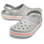 Сабо Crocs Crocband Light Grey/Bright Coral