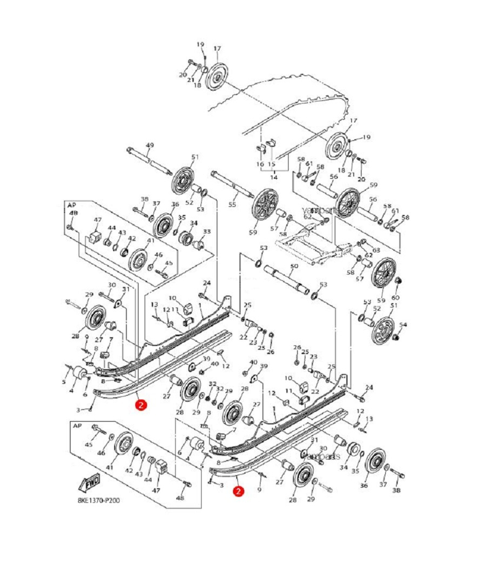 Склиз графитовый 132 см (8JD474210100)