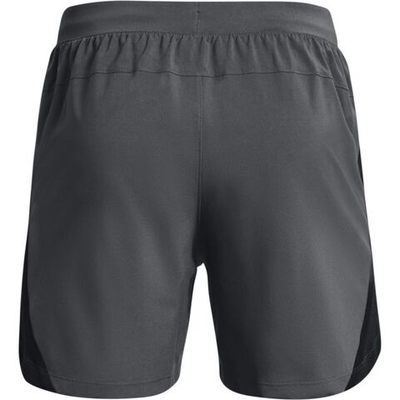 Мужские теннисные шорты Under Armour Men's UA Launch Run 5 Shorts - pitch gray/black