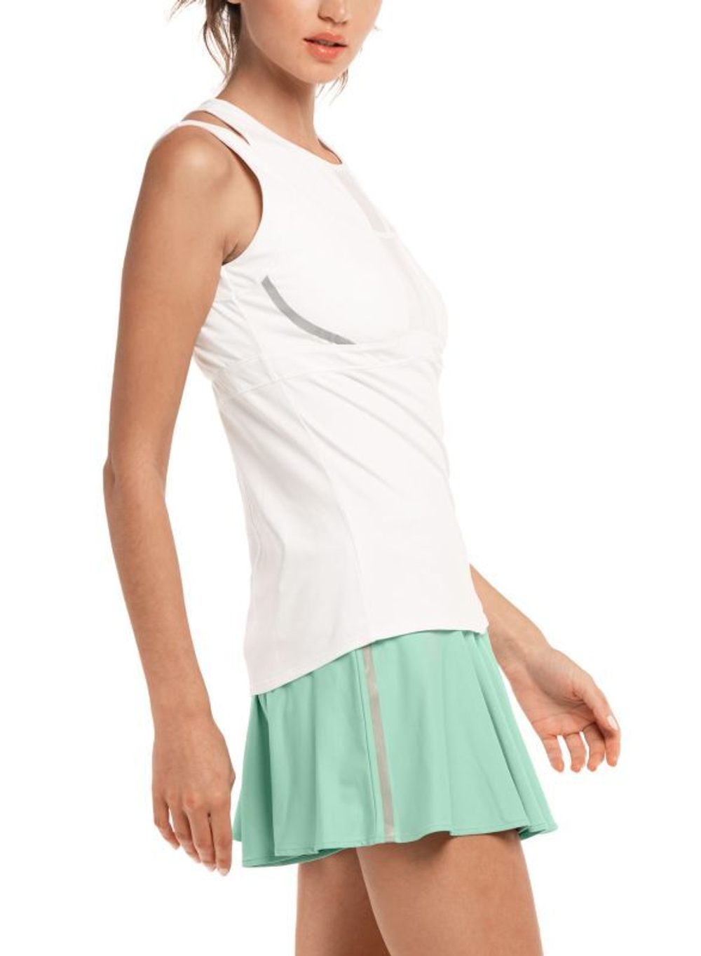 Женский топ теннисный Lucky in Love Avant Garde 1.0 Architect Bralette Tank - white