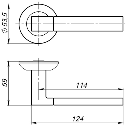 Ручка Ajax (Аякс) раздельная FUSION JR ABG-6 зелёная бронза