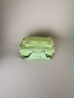 Рюкзак-сумка женская из экокожи жёлтая QOZA