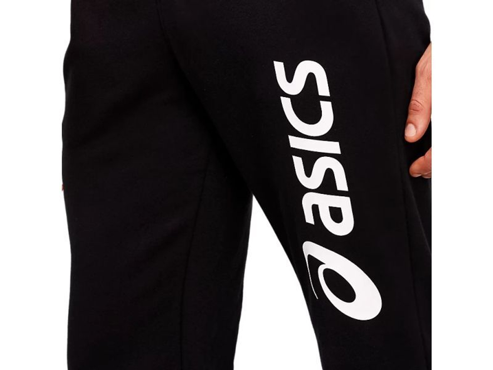 Мужские теннисные штаны Asics Big Logo Sweat Pant - performance black/brilliant white