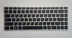 25215599 клавиатура LENOVO Flex 2-14, G40, G40-30, G40-45, G40-70, G40-75, G40-80, B40-80, Z41-70 RU серебро с подсветкой