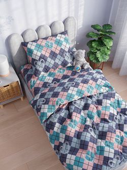 Постельное белье бязь Сказка "Барбара" 1,5-спальный на молнии Наволочка 50х70 см 1 шт Простынь на резинке 90х200 см Пододеяльник 145х205 см