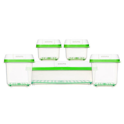Набор контейнеров 5шт Sistema FreshWorks зеленый