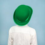 Шляпа Котелок, фетр, Зеленый, 56-58 разм.