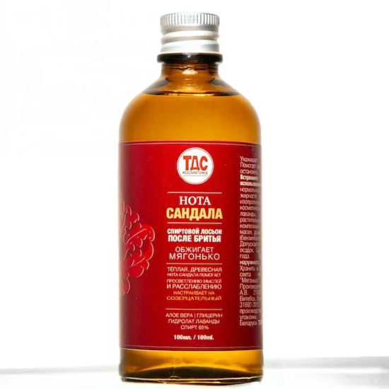 Спиртовой лосьон после бритья ТДС "Нота Сандала" 100мл