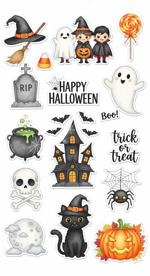 Набор стикеров Хэллоуин