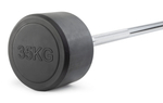 Штанга неразборная обрезиненная 35 кг. Прямой гриф. VictoryFit VF-DX4350
