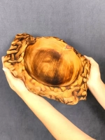 Деревянная сервировочная тарелка из Кедра