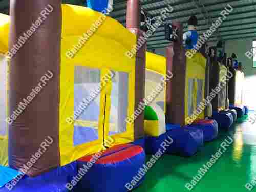 Коммерческий надувной батут "Пират 3" 4*4*4 м