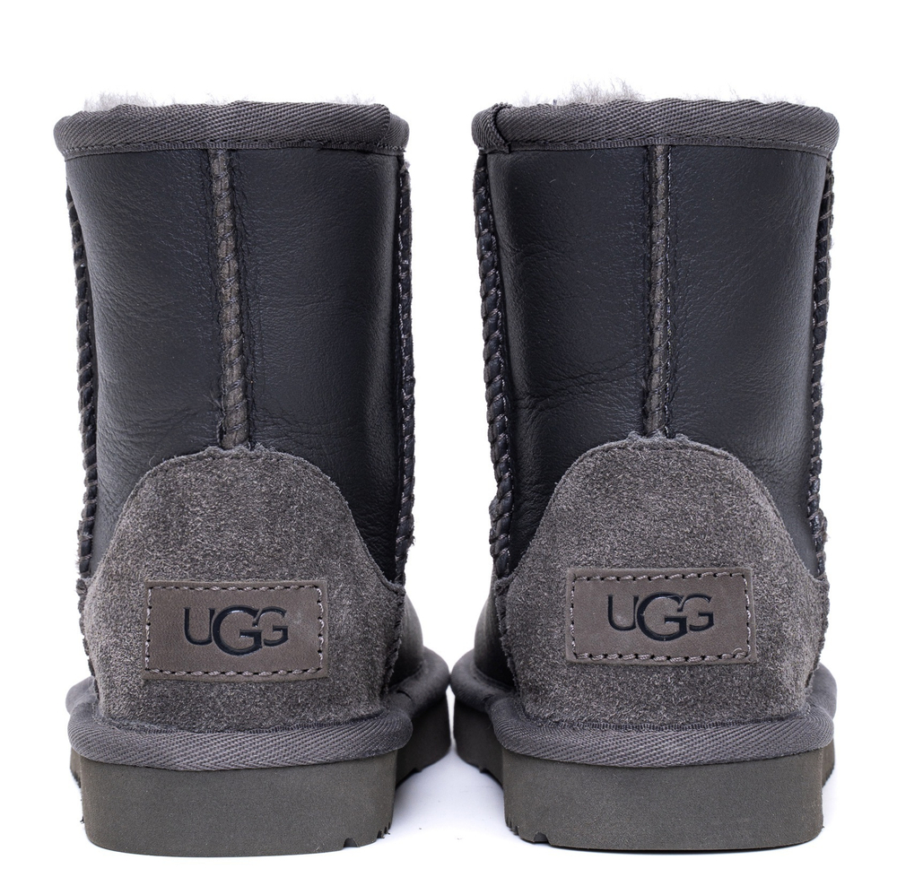 UGG Kids Classic Short Metallic Grey