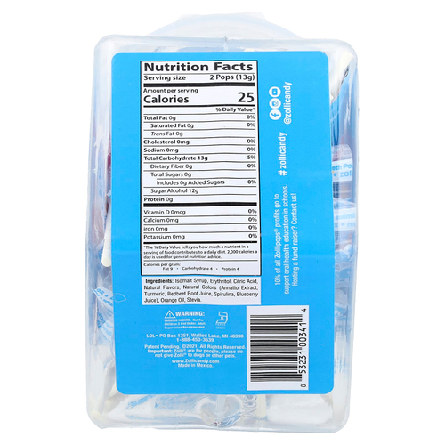 Zollipops, The Clean Teeth Pops, леденцы для чистки зубов, ассорти, 147 г (5,2 унции)