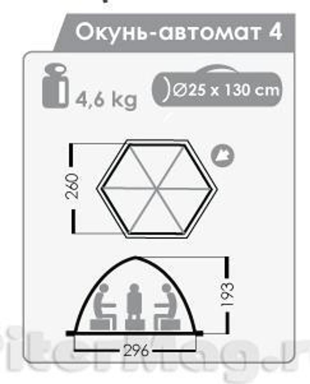Палатка автомат Normal Окунь 4