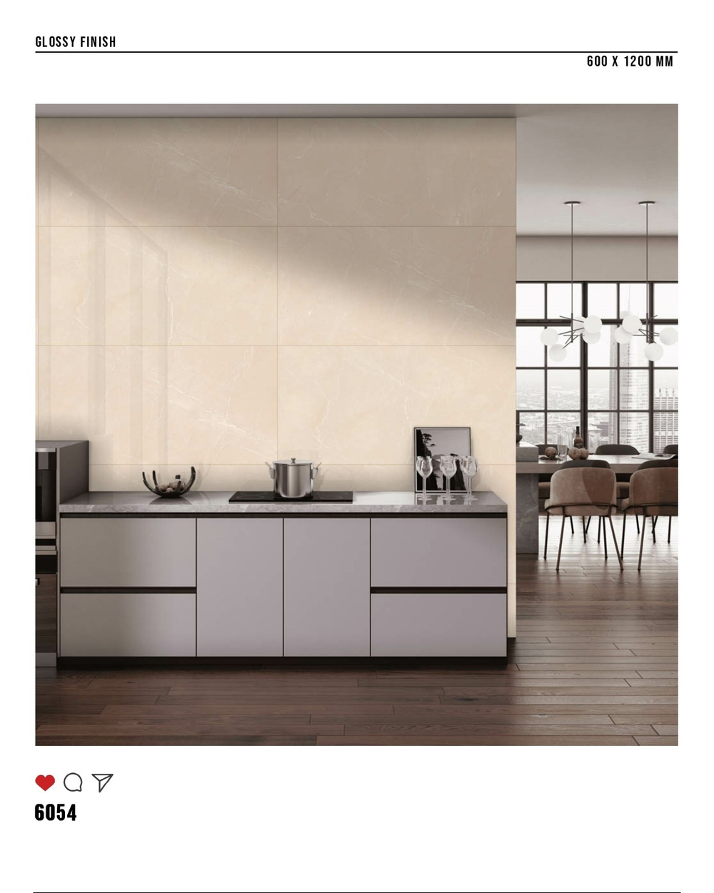 Керамогранит glossy №1 60х120, 6054