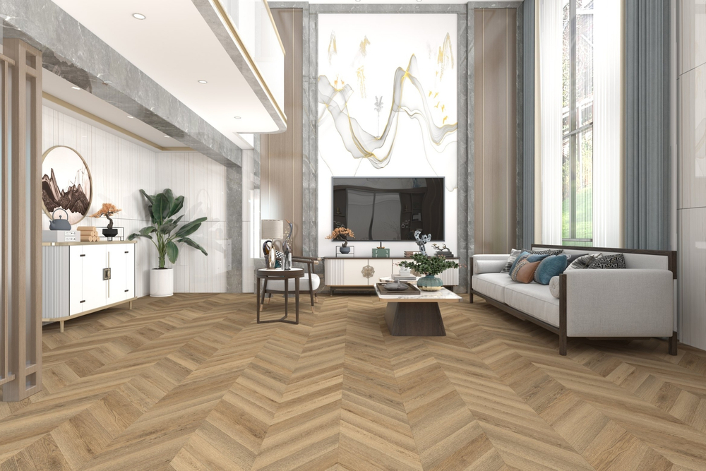 Кварц-винил SPC Damy Floor Chevron SPC 0,75мм 5,2 мм СЕН-КЛУ 1.676 м2