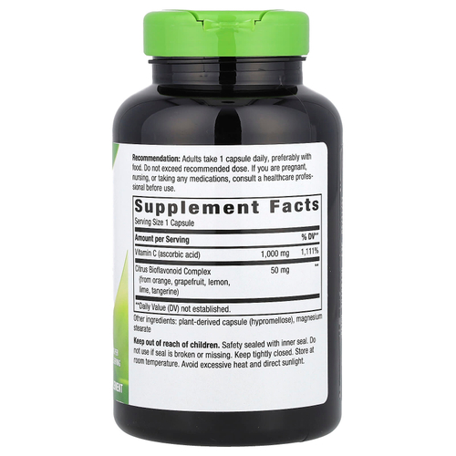 Nature's Way, витамин C с биофлавоноидами, 1000 мг, 250 веганских капсул