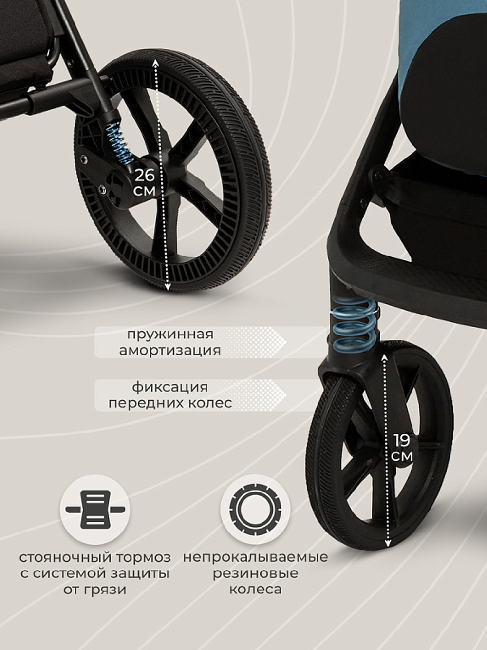 Прогулочная коляска Sweet Baby Cupola New Ocean Green