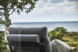 Malmo с 3-х местным диваном, комплект лаунж мебели антрацит/серый, алюминий