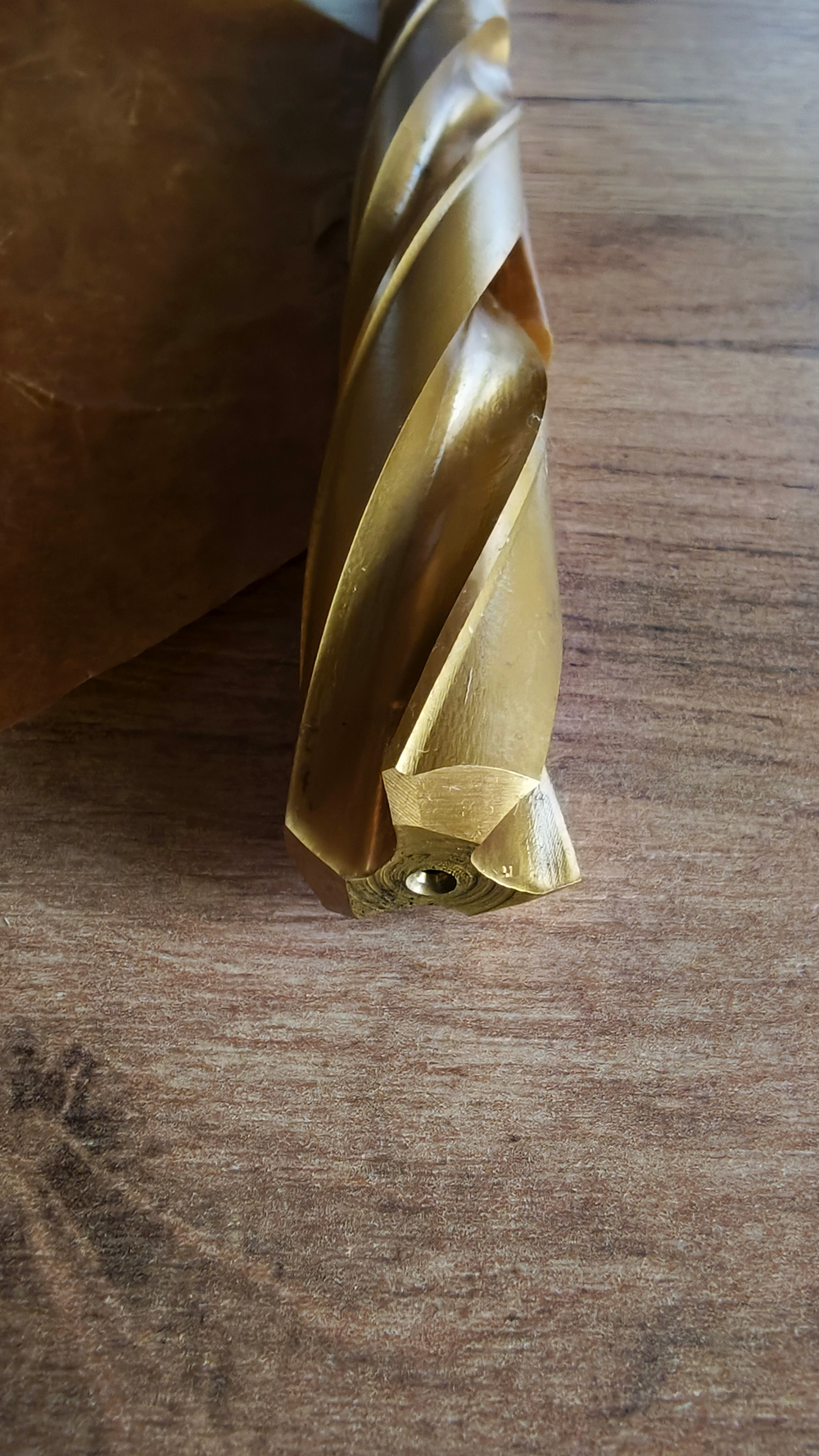 Сверло зенкер 25х281х160 H11 по металлу с коническим хвостовиком DIN345 HSSE-Co5 KM2 TiN