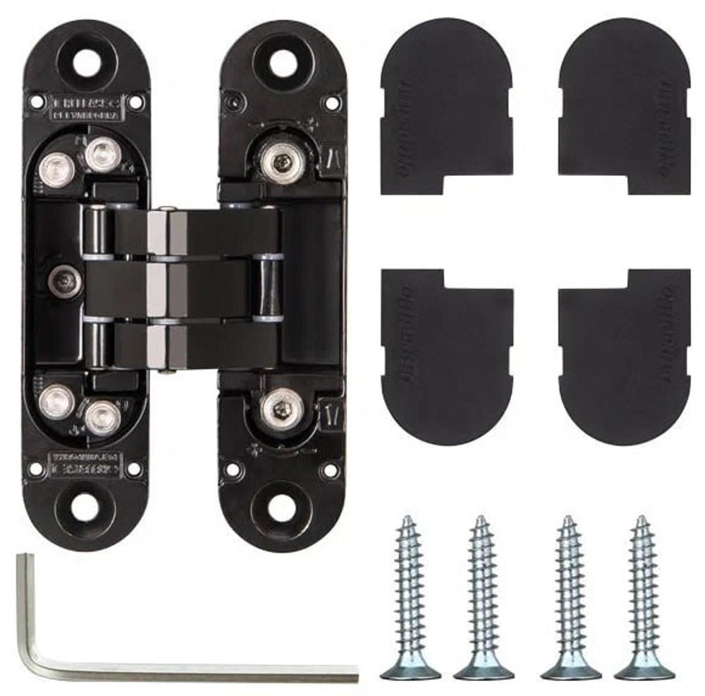 Петля скрытая Armadillo U3D4000 BL (9540UN3D) черный (2 шт-40кг, 3 шт-60 кг)