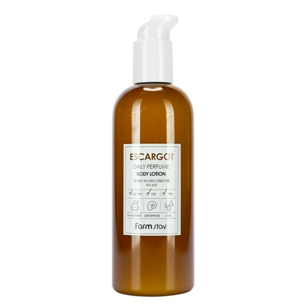 Парфюмированный лосьон для тела с муцином улитки FarmStay Escargot Daily Perfume Body Lotion 330мл