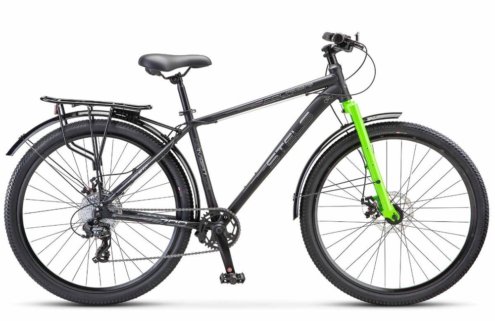 Велосипед 27.5" Stels Navigator-700 Курьер MD Z010 (2024) р.19" Черный матовый