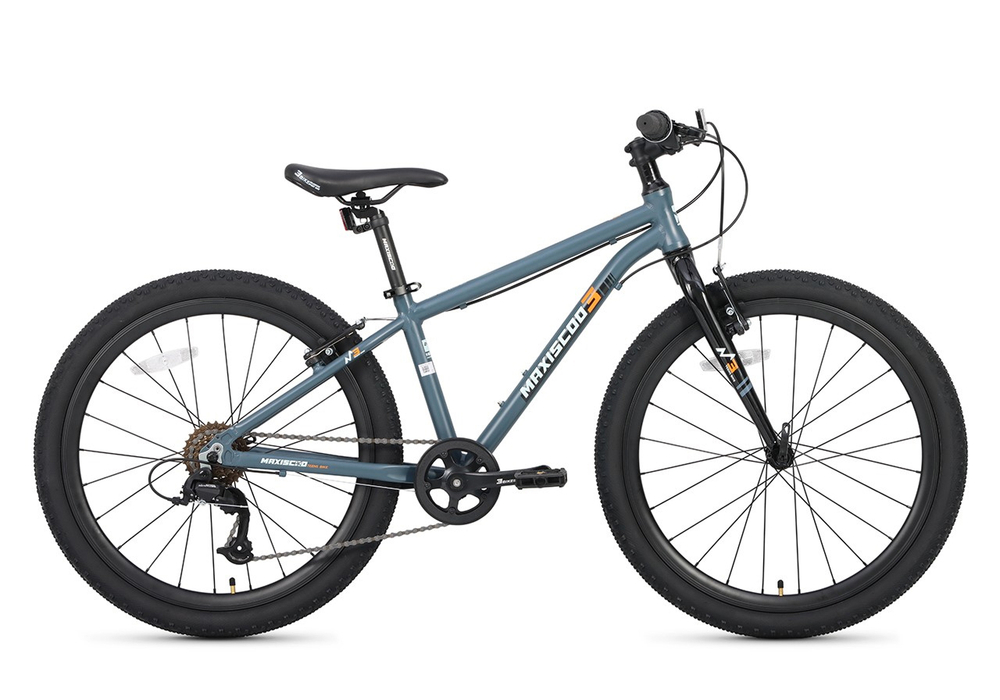 Велосипед 24'' Maxiscoo 3BIKE M Серый Матовый (2025)