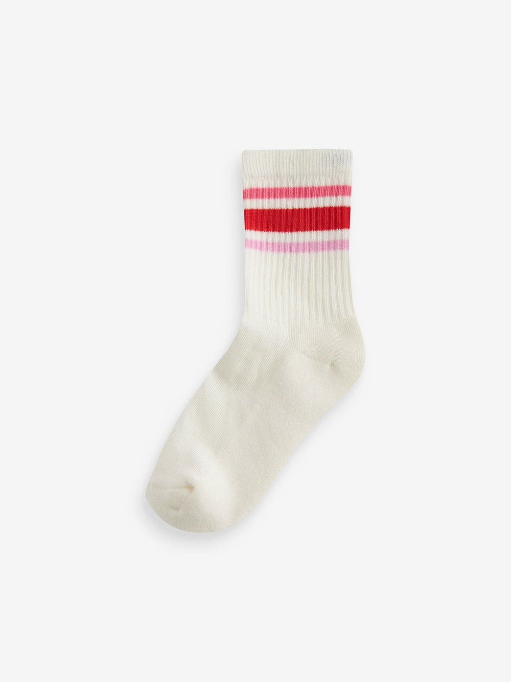 Носки хлопковые для девочки Next 300-448, 3 шт., Белый, Розовый