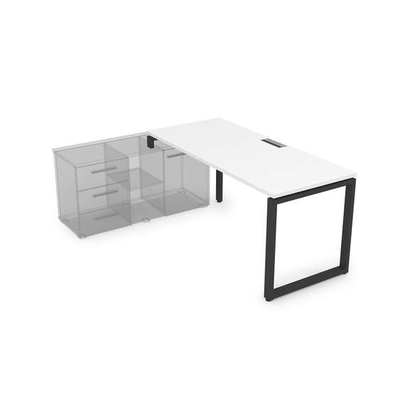 СТЛ-О.995 Стол рабочий прямолинейный, три опоры - левый (1800*900*750)