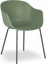 Кресло пластиковое Papatya Globe-K ML, зеленый