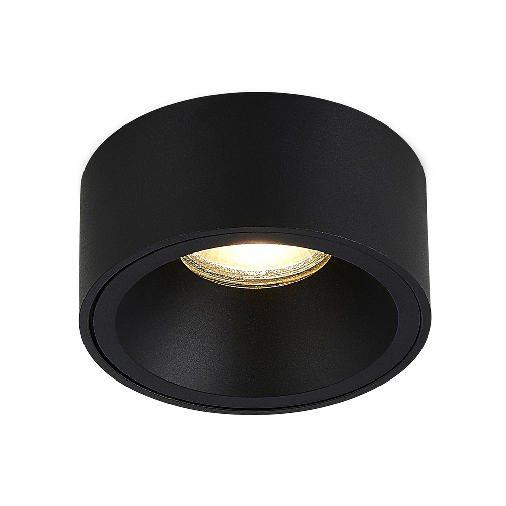 Светильник встраиваемый MUNICH под лампу GU10,  цвет черный,  D88xH57, 6мм,  IP20